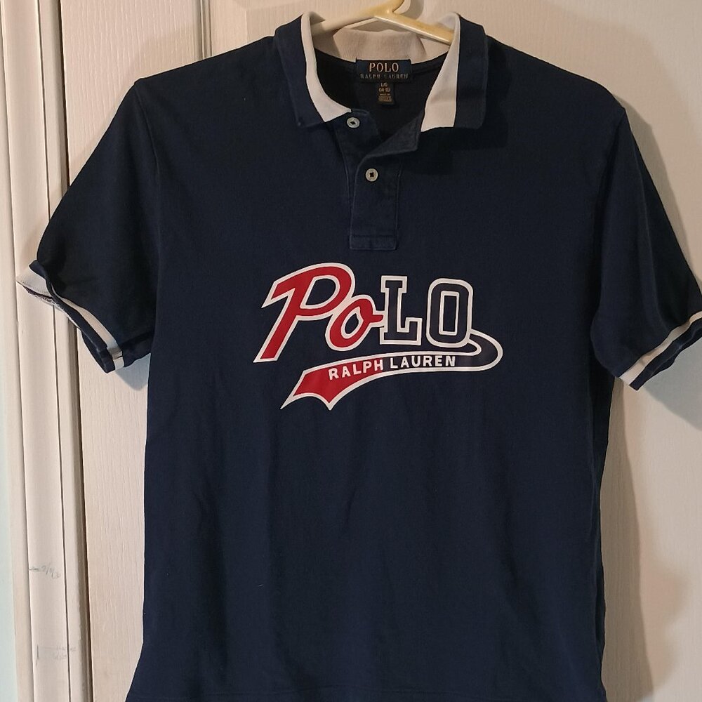 Polo Ralph Lauren/Polo Shirt/Boys L 14-16/N-A/Baseball Logo Casual